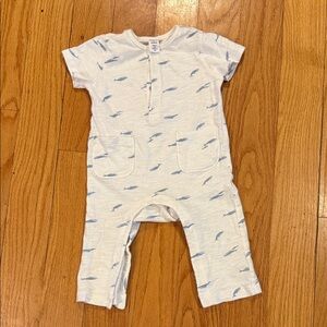 Nordstrom White and Blue Kids One Piece